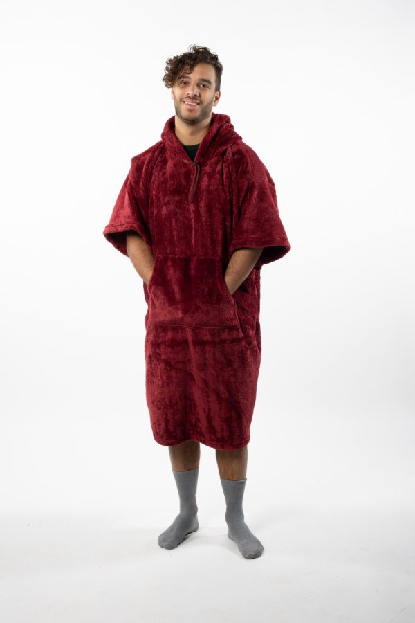 cozy fleece blanket red